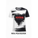 T-Shirt Herz Krhe schwarz-wei