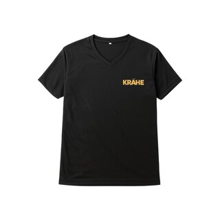 T-Shirt Krähe schwarz - gold